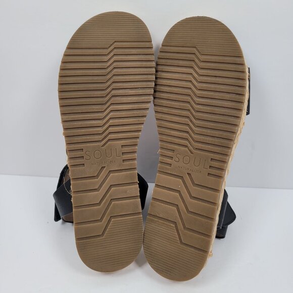 Soul Naturalizer Detail 2 Women's Black Ankle Strap Sandals US Size 10M - Picture 9 of 10